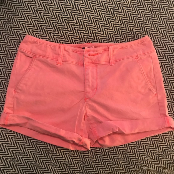 American Eagle Outfitters Pants - Hot pink AE Midi Stretch shorts 0